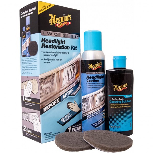 Meguiar's Kit Restauracion Faros 2 Pasos - merkcty.com