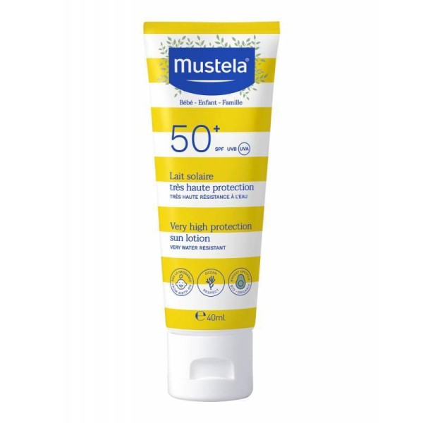 Mustela Protector Solar Leche Muy Alta Protección SPF50+ 40ml - merkcty.com