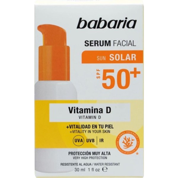 Babaria Vitamina D Waterproof Serum Facial SPF50+ 30ml - merkcty.com